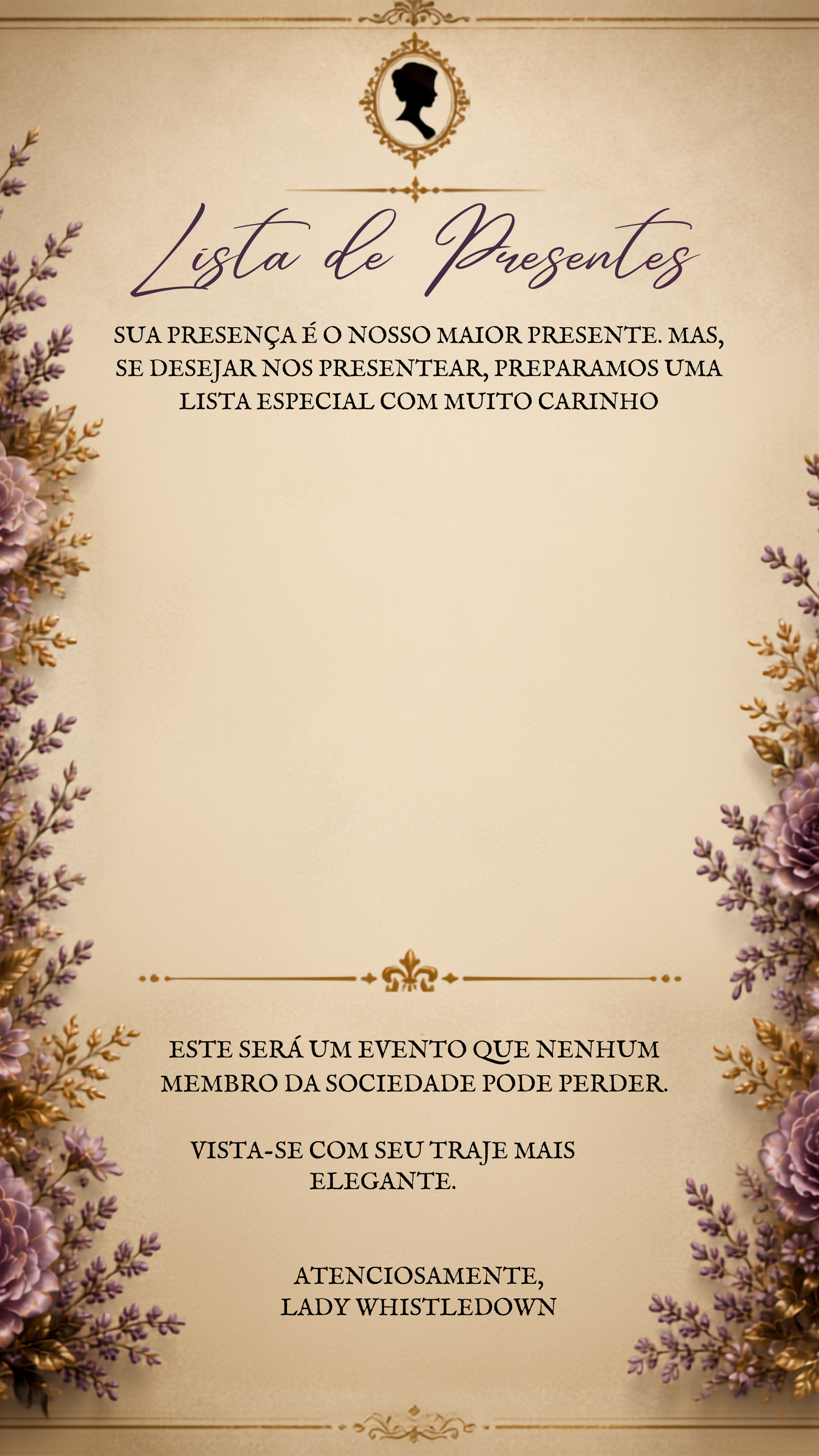 Fundo Lista de Presentes